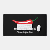 Modèle de logo de société de piment rouge (Clavier et souris)