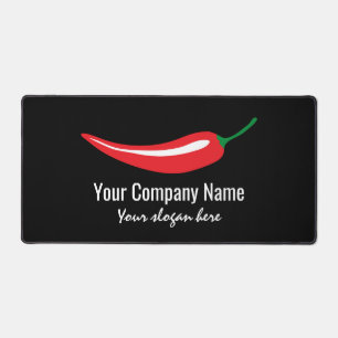 Modèle de logo de société de piment rouge