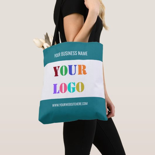 Modèle de logo et de Sac fourre-tout de texte pers (De près)