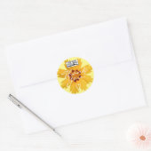 Modèle de logo Étiquette de Merci de fleurs jaune  (Enveloppe)