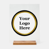 Modèle de logo noir et or (Recto)