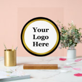 Modèle de logo noir et or (Mariage)