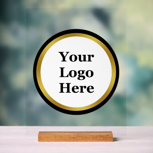 Modèle de logo noir et or (Neutre)