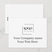 Modèle de logo personnalisé élégant (Devant / Derrière)