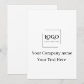 Modèle de logo personnalisé élégant (Devant / Derrière)