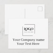 Modèle de logo personnalisé élégant (Devant / Derrière)