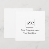 Modèle de logo personnalisé élégant (Devant / Derrière)