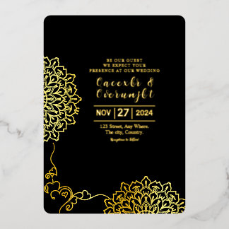 Modèle De Luxe Carte D'Invitation Vecteur Design