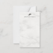 Modèle de Marbre blanc de Monogramme moderne (Devant)