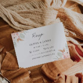 Modèle de Mariage de carte RSVP fleur sauvage