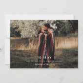 Modèle de mariage photo moderne, carte de sauvegar (Devant)