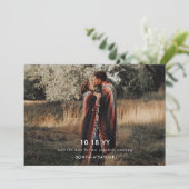 Modèle de mariage photo moderne, carte de sauvegar (Debout devant)