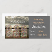 Modèle de méditation d'invitation (Devant / Derrière)