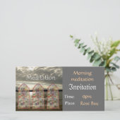 Modèle de méditation d'invitation (Debout devant)