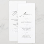 Modèle de menu (Devant / Derrière)