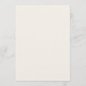 Modèle de Menu Beige Mariage Simple Moderne (Dos)