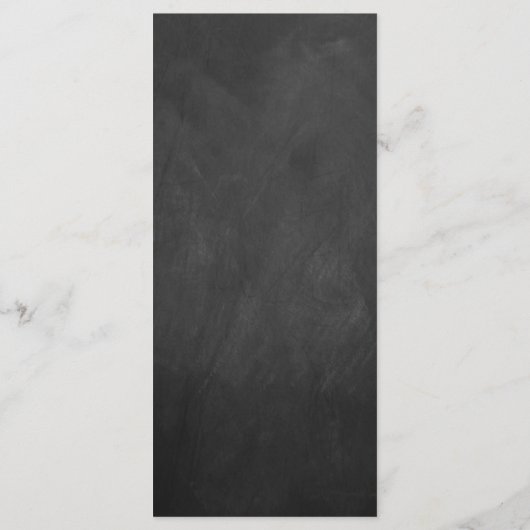 Modèle de menu Chalkboard Mariage (Dos)