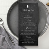 Modèle de menu Chalkboard Mariage