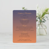 Modèle de Menu Coucher de Soleil (Debout devant)