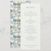 Modèle de menu crème élégant (Devant / Derrière)