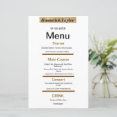 Modèle de menu de dîner élégant pour soirée (Debout devant)