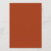 Modèle de menu de mariage bohème en terre cuite (Dos)