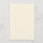 Modèle de menu de mariage classique avec bordure f (Dos)