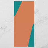 Modèle de menu de mariage rétro groovy moderne (Dos)