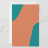 Modèle de menu de mariage rétro moderne groovy à b (Dos)
