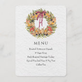 Modèle de menu de soirée de Thanksgiving (Devant)