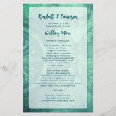 Modèle de menu du Mariage de budget désorganisé (Devant)