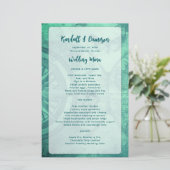 Modèle de menu du Mariage de budget désorganisé (Debout devant)