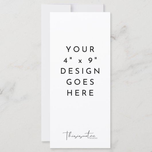 modèle de menu du programme 4x9 pouces (Devant)