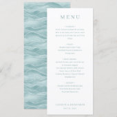 Modèle de menu élégant blanc cassé (Devant / Derrière)