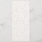Modèle de menu élégant blanc cassé (Dos)