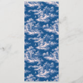 Modèle de menu élégant bleu marine (Dos)