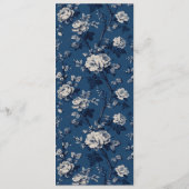Modèle de menu élégant marine (Dos)