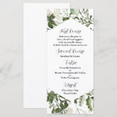 Modèle de menu Eucalyptus pour toutes occasions sp (Devant / Derrière)