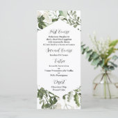 Modèle de menu Eucalyptus pour toutes occasions sp (Debout devant)