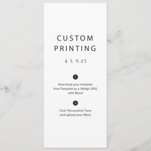 Modèle de menu Mariage personnalisé (Devant)