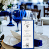 Modèle de menu personnalisé de mariage de destinat