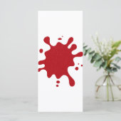 Modèle de menu personnalisé Tomato Red Splash (Debout devant)