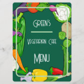 Modèle de menu plat double face personnalisé (Devant)