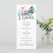 Modèle de menu pour fête d'anniversaire de la fée  (Debout devant)