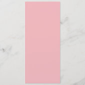 Modèle de menu rose élégant (Dos)