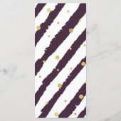 Modèle de menu sur le thème de Mardi Gras (Dos)