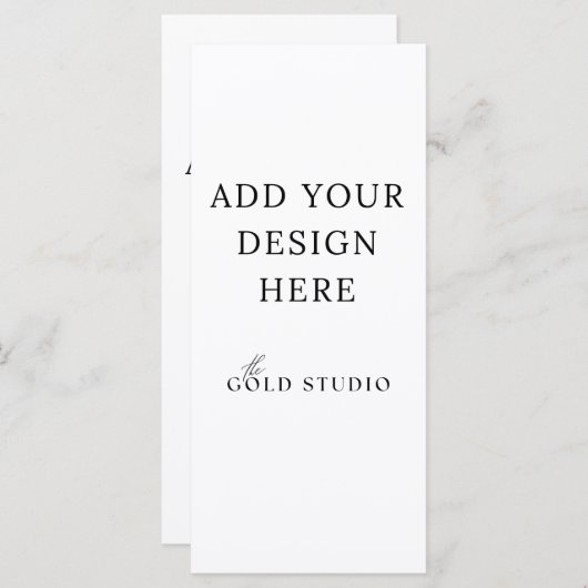 Modèle de menu vide (4 x 9) (Devant / Derrière)