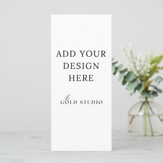 Modèle de menu vide (4 x 9) (Debout devant)