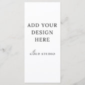 Modèle de menu vide (4 x 9) (Devant)