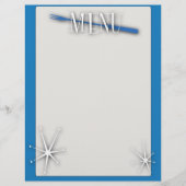 Modèle de menu vierge de style rétro (Devant)